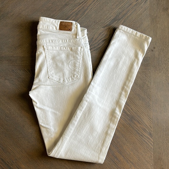 American Eagle Outfitters Pants - American Eagle outfitters white stretch jegging jeans size 00